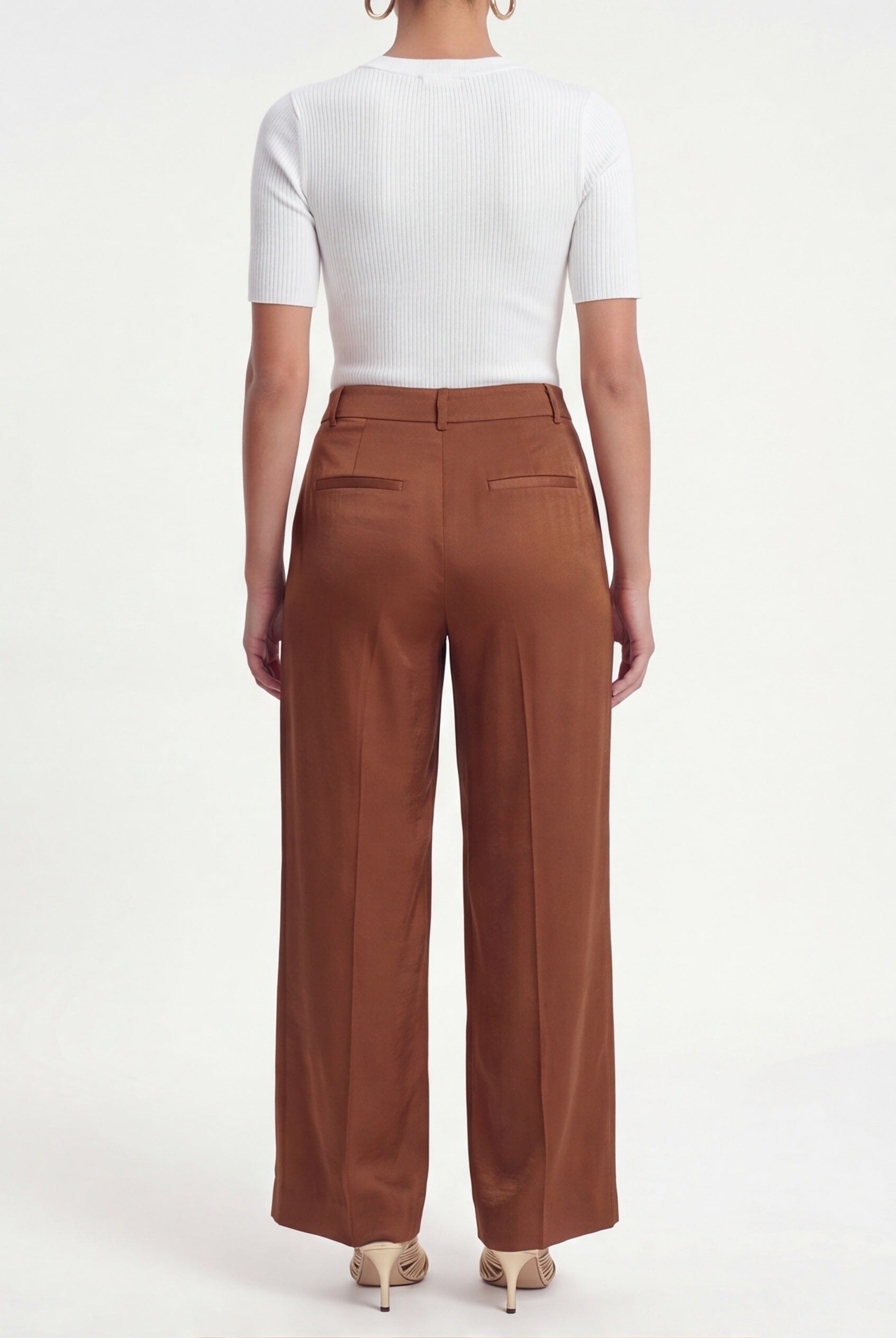 PANTALON FLUIDE - CRUZ - CARAMEL PANTALON NEW KOOKAI Mode Kookai