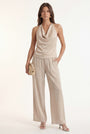 PANTALON FLUIDE - CRYSTAL - BEIGE PANTALON NEW KOOKAI Mode Kookai