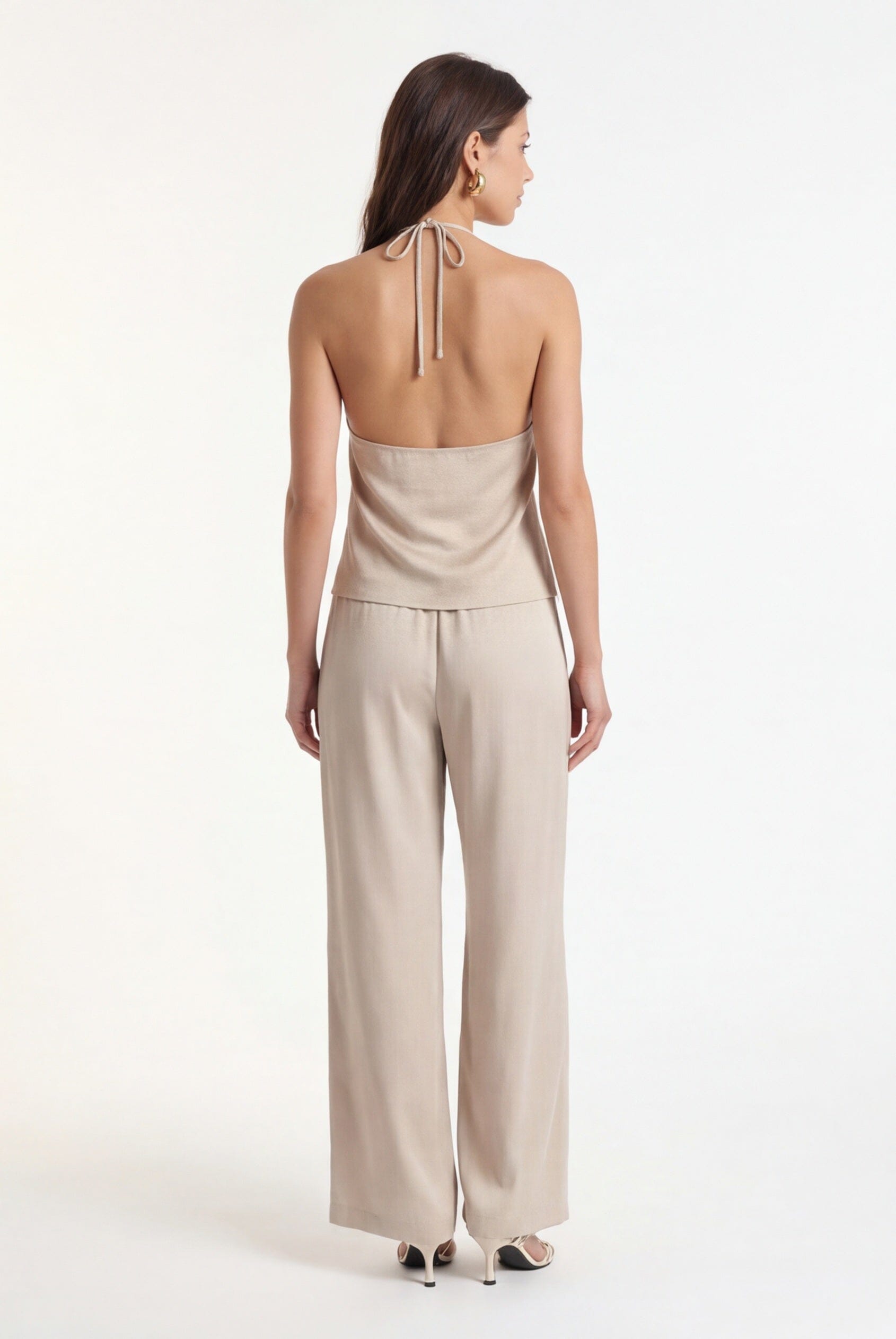 PANTALON FLUIDE - CRYSTAL - BEIGE PANTALON NEW KOOKAI Mode Kookai