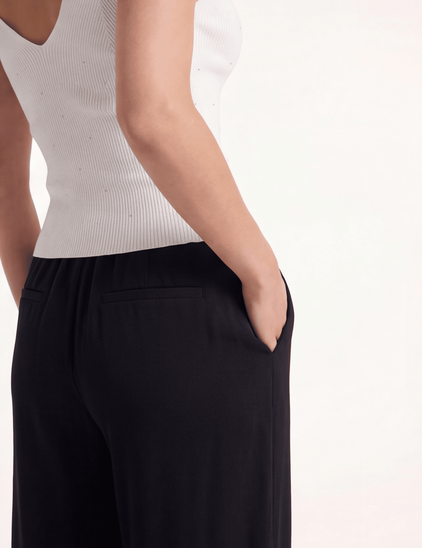 PANTALON FLUIDE - CRYSTAL - NOIR PANTALON NEW KOOKAI Mode Kookai