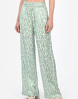 PANTALON JACQUARD SATIN WISSEM CELADON PANTALON KOOKAI Mode Kookai