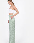 PANTALON JACQUARD SATIN WISSEM CELADON PANTALON KOOKAI Mode Kookai