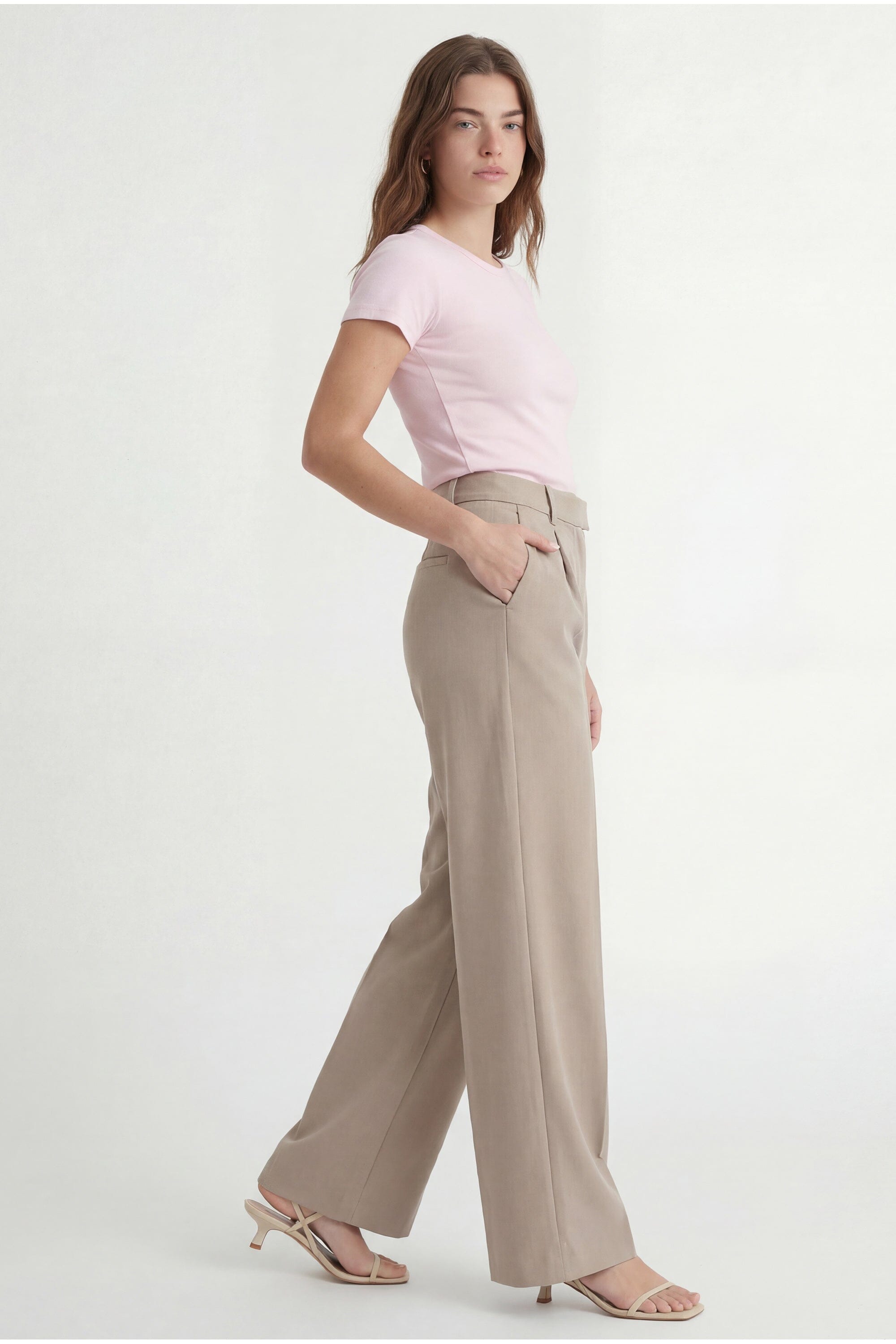 PANTALON LARGE - CAVELL - BEIGE PANTALON NEW KOOKAI Mode Kookai