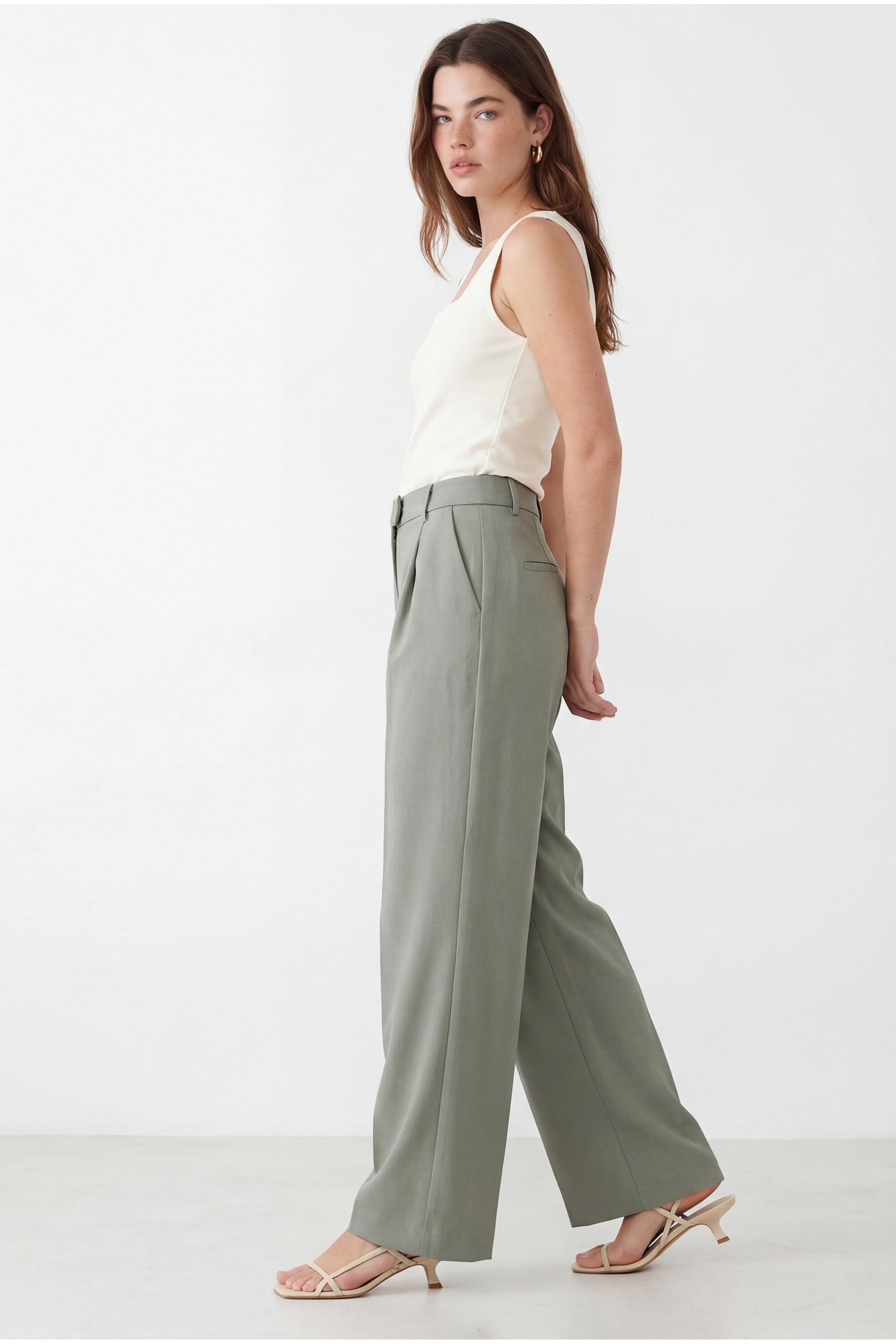 PANTALON LARGE - CAVELL - SAUGE PANTALON NEW KOOKAI Mode Kookai