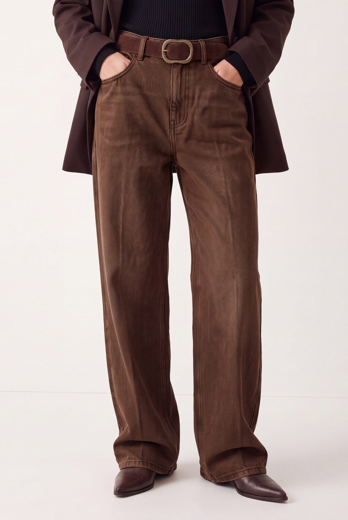 PANTALON LARGE - DANNY - CHOCOLAT PANTALON SPORTWEAR NEW KOOKAI Mode Kookai