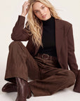 PANTALON LARGE - DANNY - CHOCOLAT PANTALON SPORTWEAR NEW KOOKAI Mode Kookai