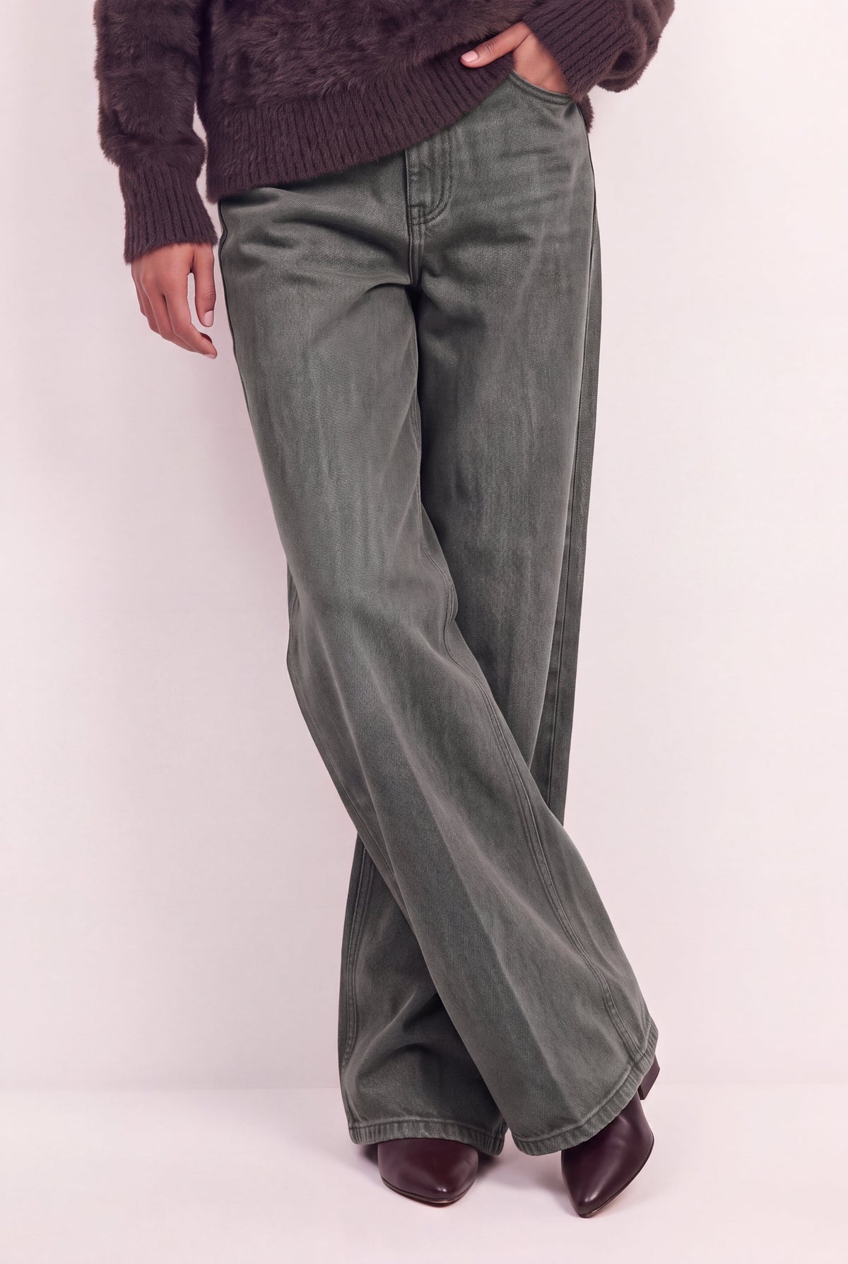 PANTALON LARGE - DANNY - KAKI PANTALON SPORTWEAR NEW KOOKAI Mode Kookai