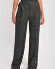 PANTALON LARGE SHEILA GRIS FONCÉ PANTALON KOOKAI Mode Kookai