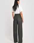 PANTALON LARGE SHEILA GRIS FONCÉ PANTALON KOOKAI Mode Kookai