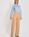 PANTALON LARGE TENCEL SUN BEIGE PANTALON SPORTWEAR NEW KOOKAI Mode Kookai
