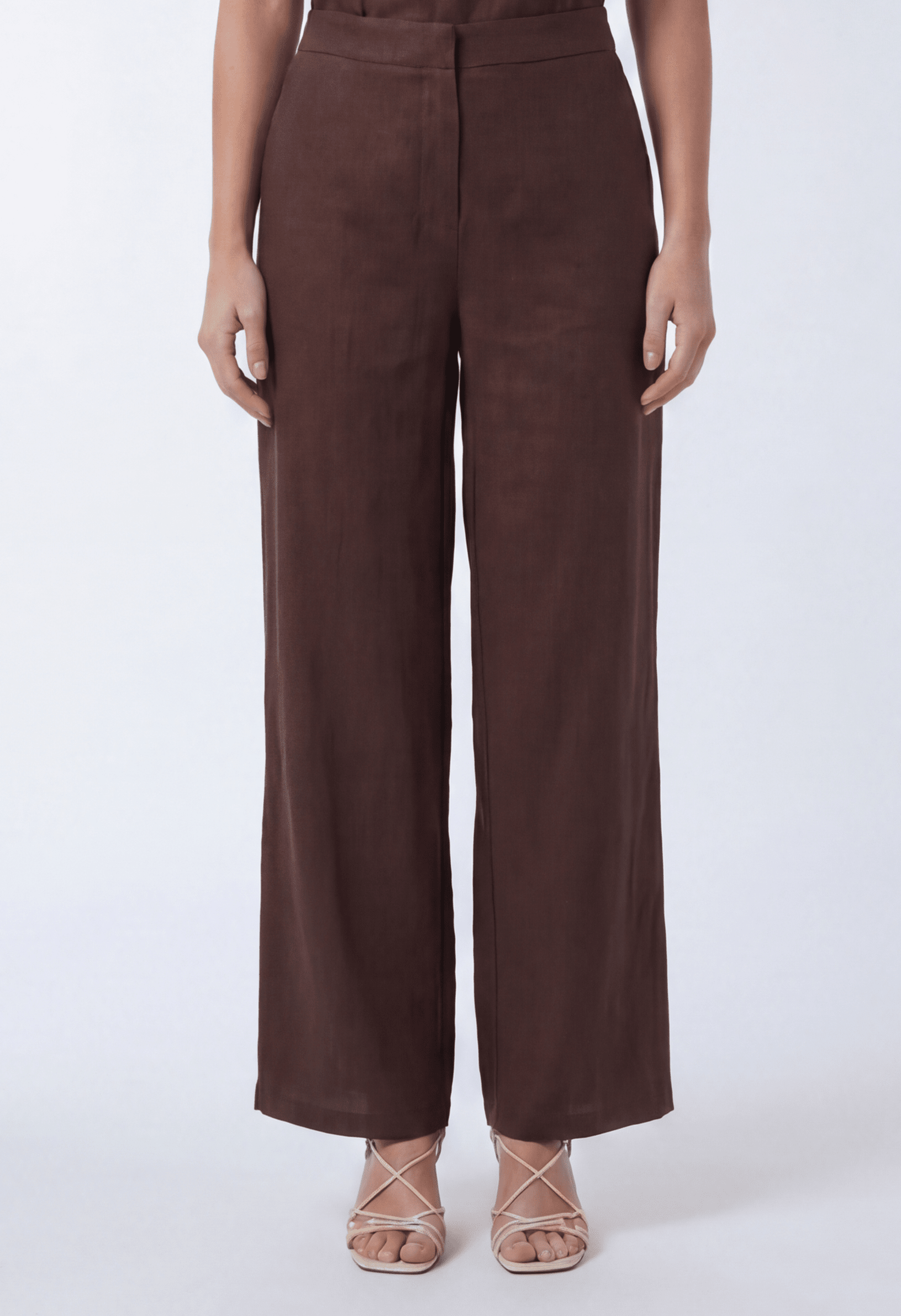 PANTALON LIN - CHELSEA - CHOCOLAT PANTALON NEW KOOKAI Mode Kookai