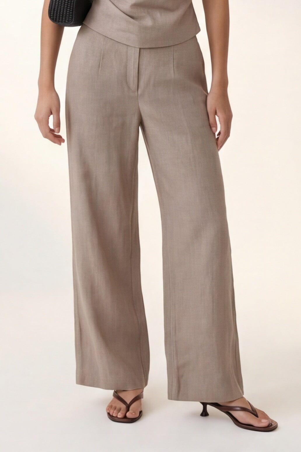 PANTALON LIN - CHELSEA - TAUPE PANTALON NEW KOOKAI Mode Kookai