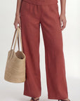 PANTALON LIN - CHELSEA - TERRACOTTA PANTALON NEW KOOKAI Mode Kookai