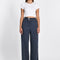 PANTALON LIN TENCEL NAOMI KHAKI PANTALON KOOKAI Mode Kookai