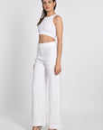 PANTALON LIN WASHED BERTILLE BLANC PANTALON KOOKAI Mode Kookai