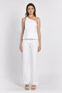 PANTALON LIN WASHED BERTILLE BLANC PANTALON KOOKAI Mode Kookai
