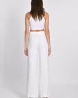 PANTALON LIN WASHED BERTILLE BLANC PANTALON KOOKAI Mode Kookai