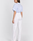 PANTALON LIN WASHED TAHIA BLANC PANTALON KOOKAI Mode Kookai