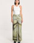 PANTALON NIKITA IMPRIMÉ 70s MULTI KAKI PANTALON KOOKAI Mode Kookai