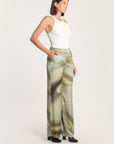 PANTALON NIKITA IMPRIMÉ 70s MULTI KAKI PANTALON KOOKAI Mode Kookai