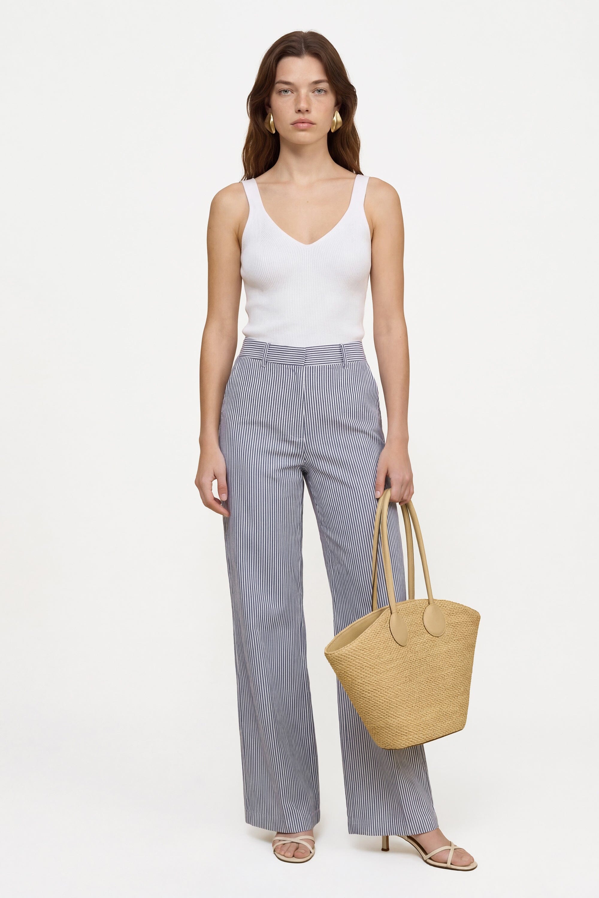 PANTALON RAYE - COURTNEY - MARINE PANTALON NEW KOOKAI Mode Kookai