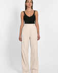 PANTALON RAYURE TENNIS LARRY BEIGE/BLANC PANTALON KOOKAI Mode Kookai