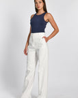 PANTALON RAYURE TENNIS LARRY BLANC/MARINE PANTALON KOOKAI Mode Kookai