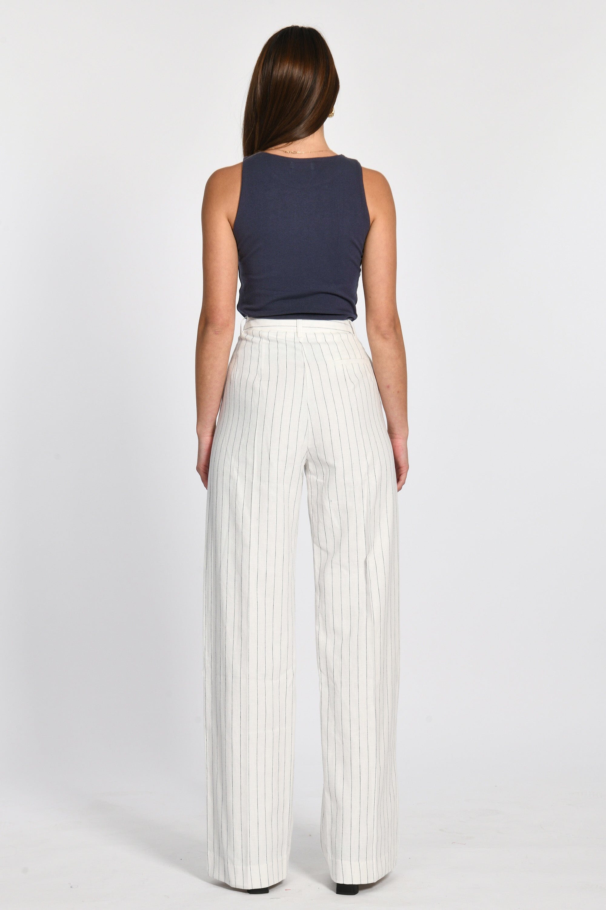 PANTALON RAYURE TENNIS LARRY BLANC/MARINE PANTALON KOOKAI Mode Kookai