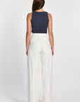 PANTALON RAYURE TENNIS LARRY BLANC/MARINE PANTALON KOOKAI Mode Kookai