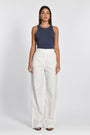 PANTALON RAYURE TENNIS LARRY BLANC/MARINE PANTALON KOOKAI Mode Kookai