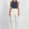 PANTALON RAYURE TENNIS LARRY BEIGE/BLANC PANTALON KOOKAI Mode Kookai