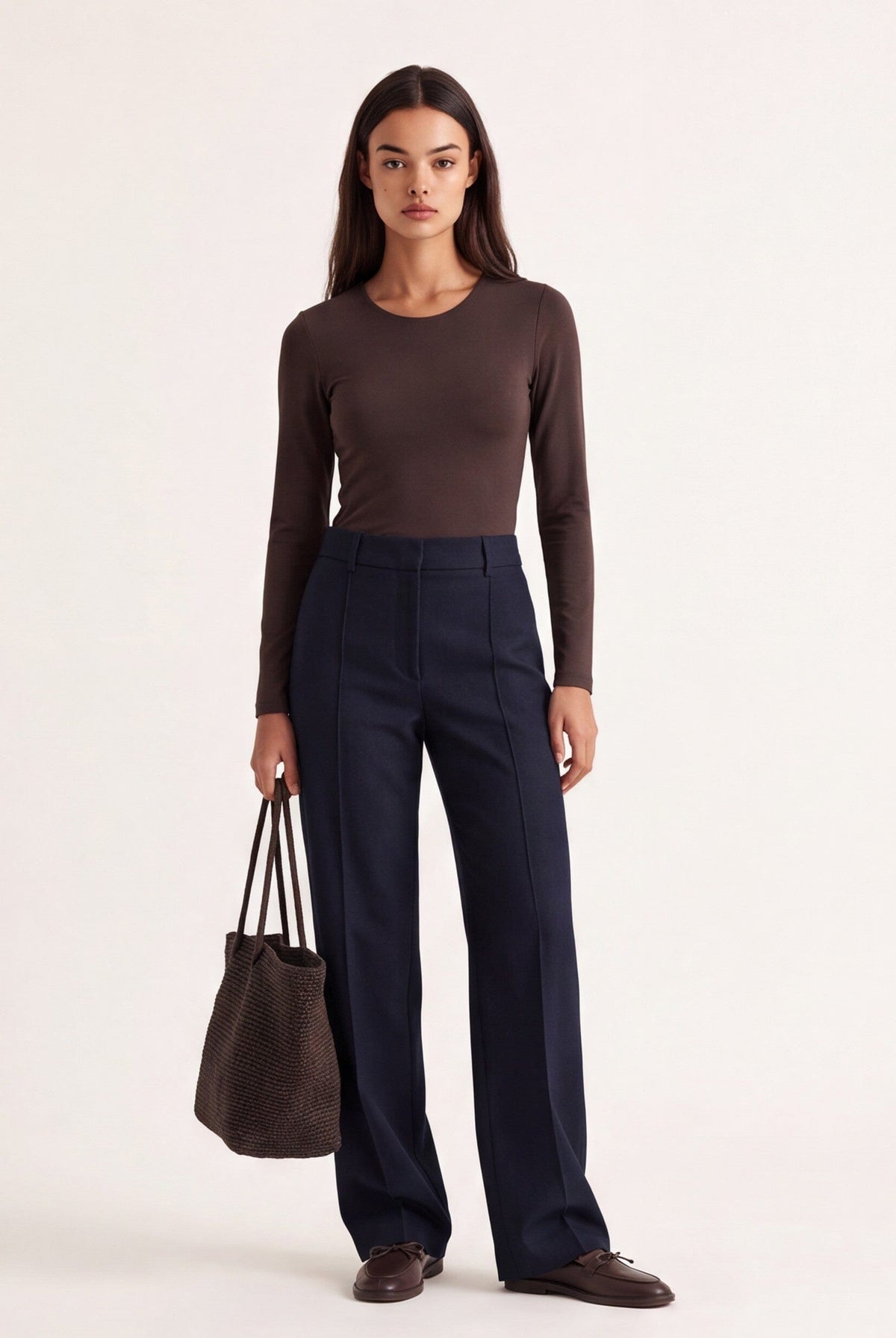 PANTALON TAILLE BASSE - CLEO - MARINE PANTALON NEW KOOKAI Mode Kookai