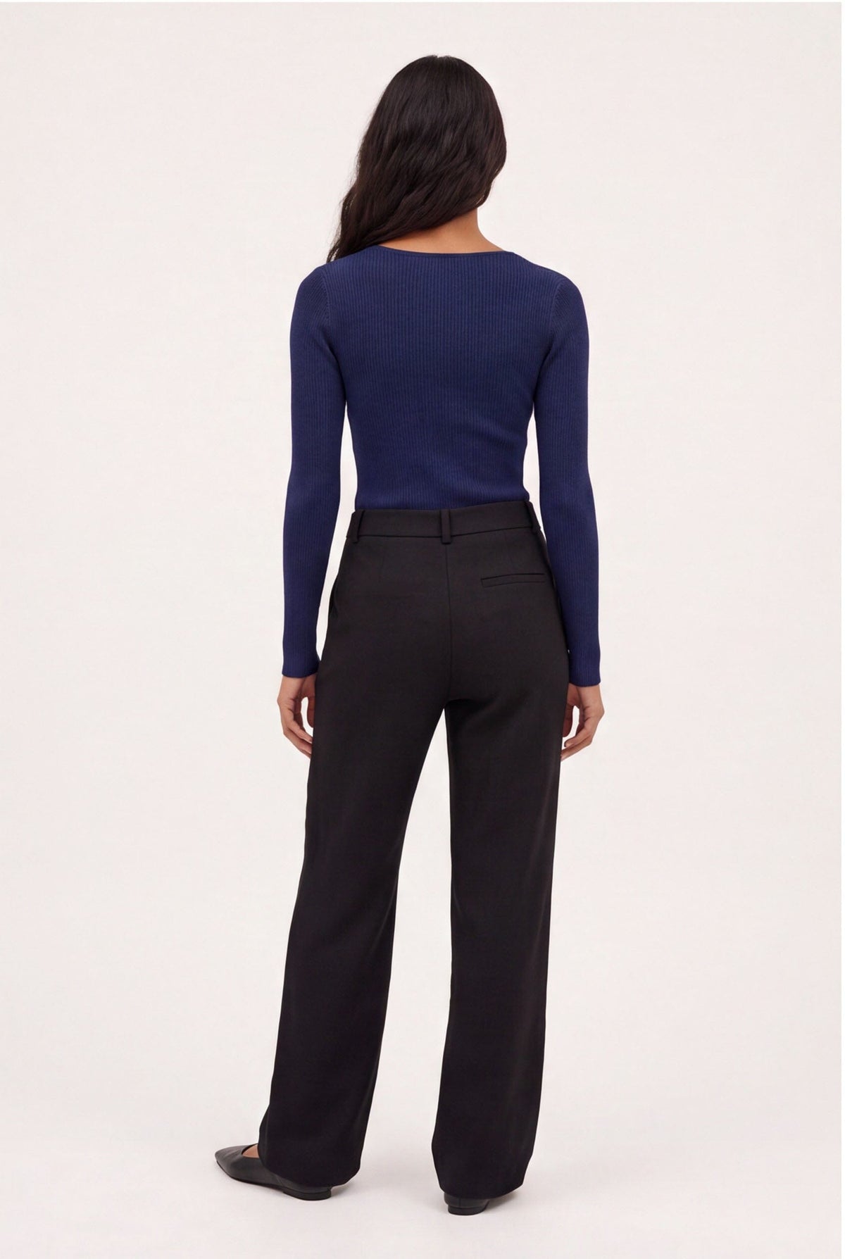 PANTALON TAILLE BASSE - CLEO - NOIR PANTALON NEW KOOKAI Mode Kookai