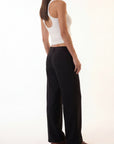 PANTALON TAILLE BASSE - CLEO - NOIR PANTALON NEW KOOKAI Mode Kookai