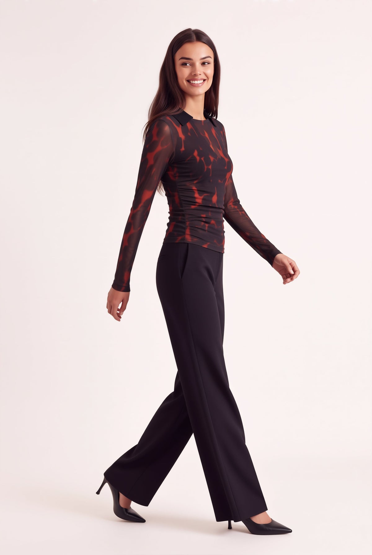 PANTALON TAILLE BASSE - CLEO - NOIR PANTALON NEW KOOKAI Mode Kookai