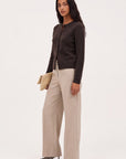 PANTALON TAILLE BASSE - CLEO - SABLE PANTALON NEW KOOKAI Mode Kookai