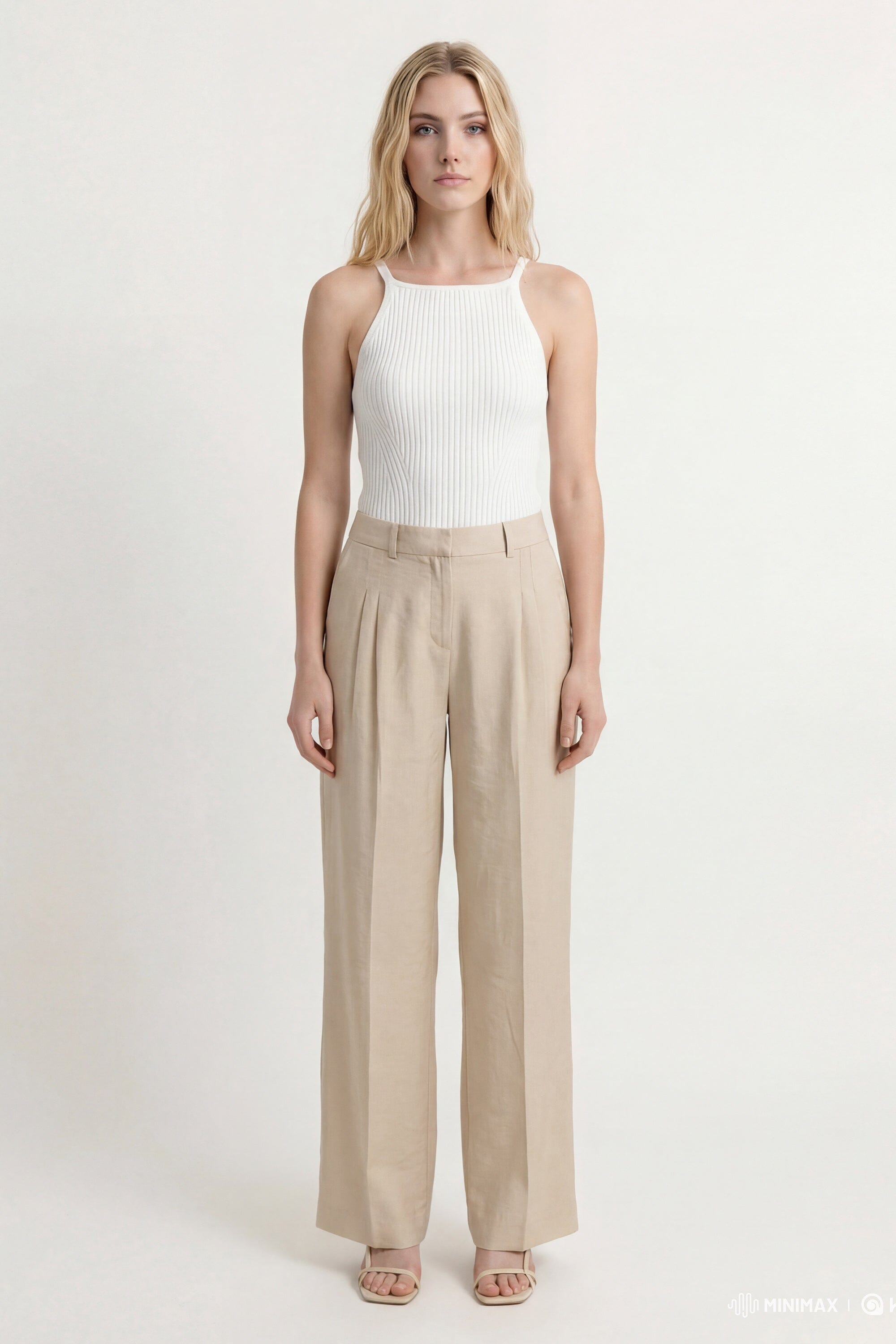 PANTALON TAILLE BASSE - CLEO - SABLE PANTALON NEW KOOKAI Mode Kookai