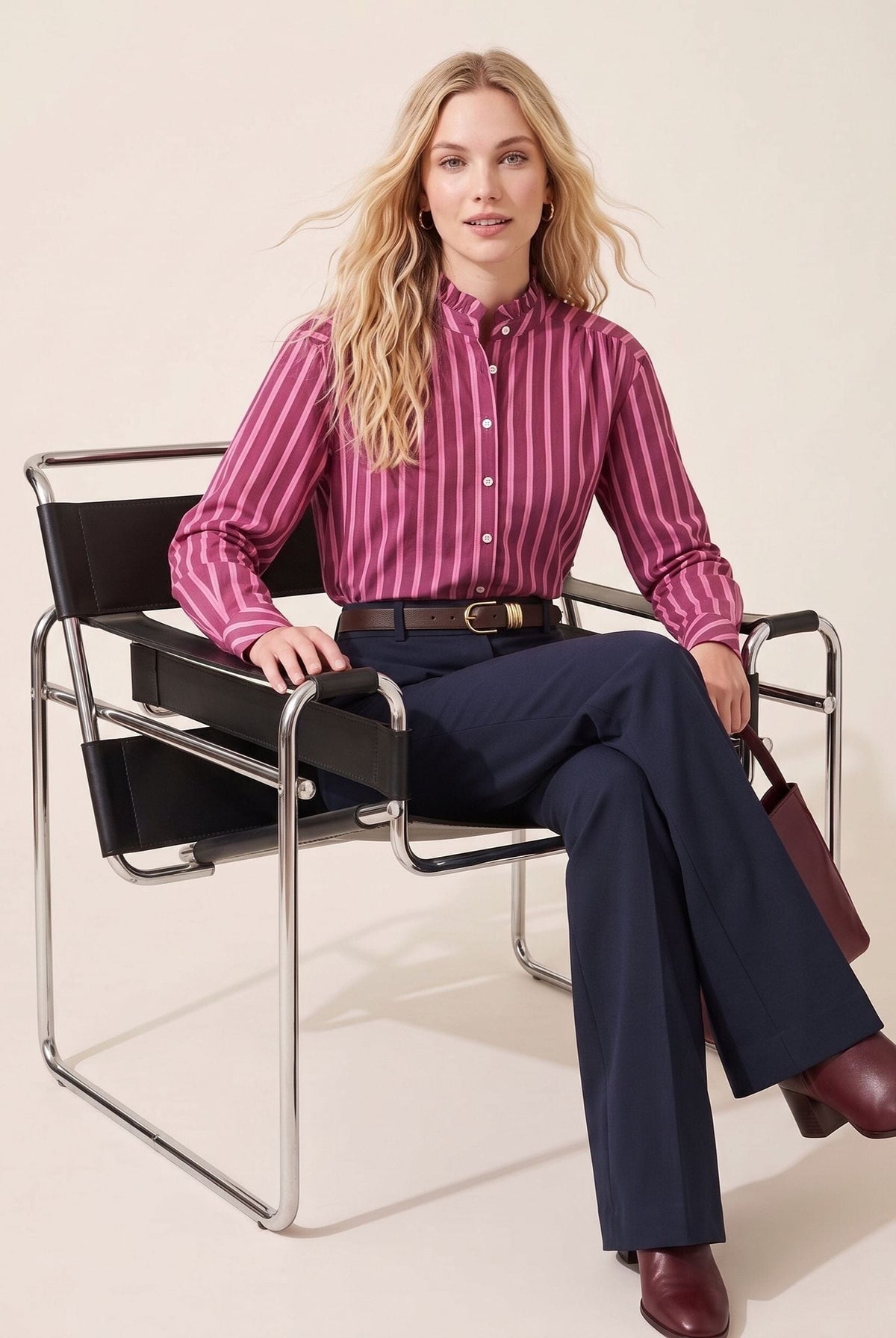 PANTALON TAILLE BASSE - DUFFY - NAVY PANTALON NEW KOOKAI Mode Kookai