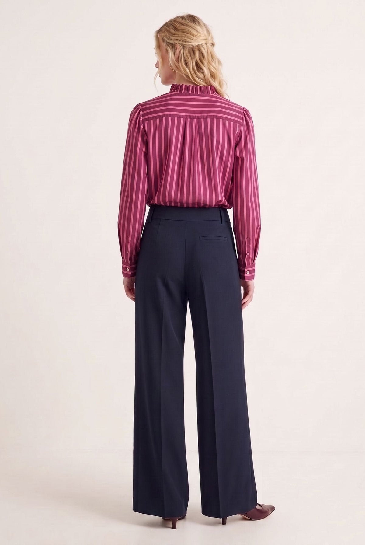PANTALON TAILLE BASSE - DUFFY - NAVY PANTALON NEW KOOKAI Mode Kookai