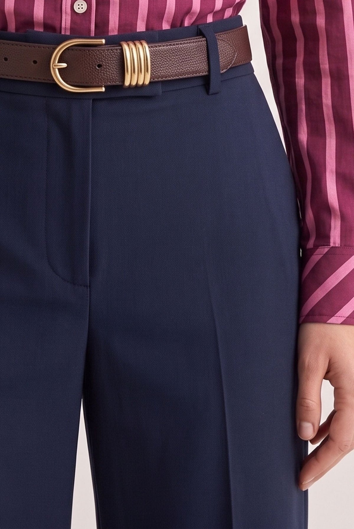 PANTALON TAILLE BASSE - DUFFY - NAVY PANTALON NEW KOOKAI Mode Kookai