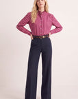 PANTALON TAILLE BASSE - DUFFY - NAVY PANTALON NEW KOOKAI Mode Kookai