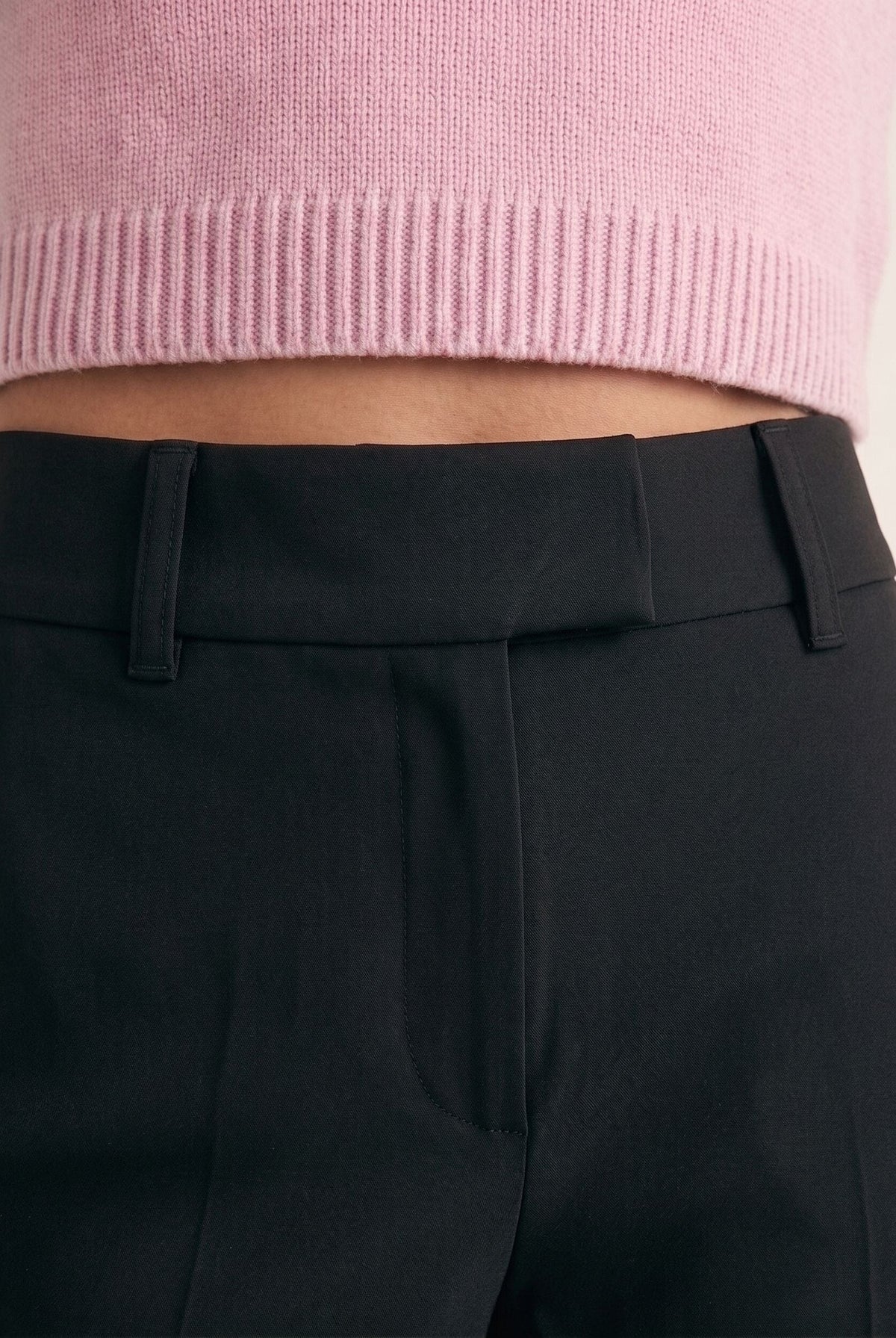PANTALON TAILLE BASSE - DUFFY - NOIR PANTALON NEW KOOKAI Mode Kookai
