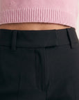 PANTALON TAILLE BASSE - DUFFY - NOIR PANTALON NEW KOOKAI Mode Kookai