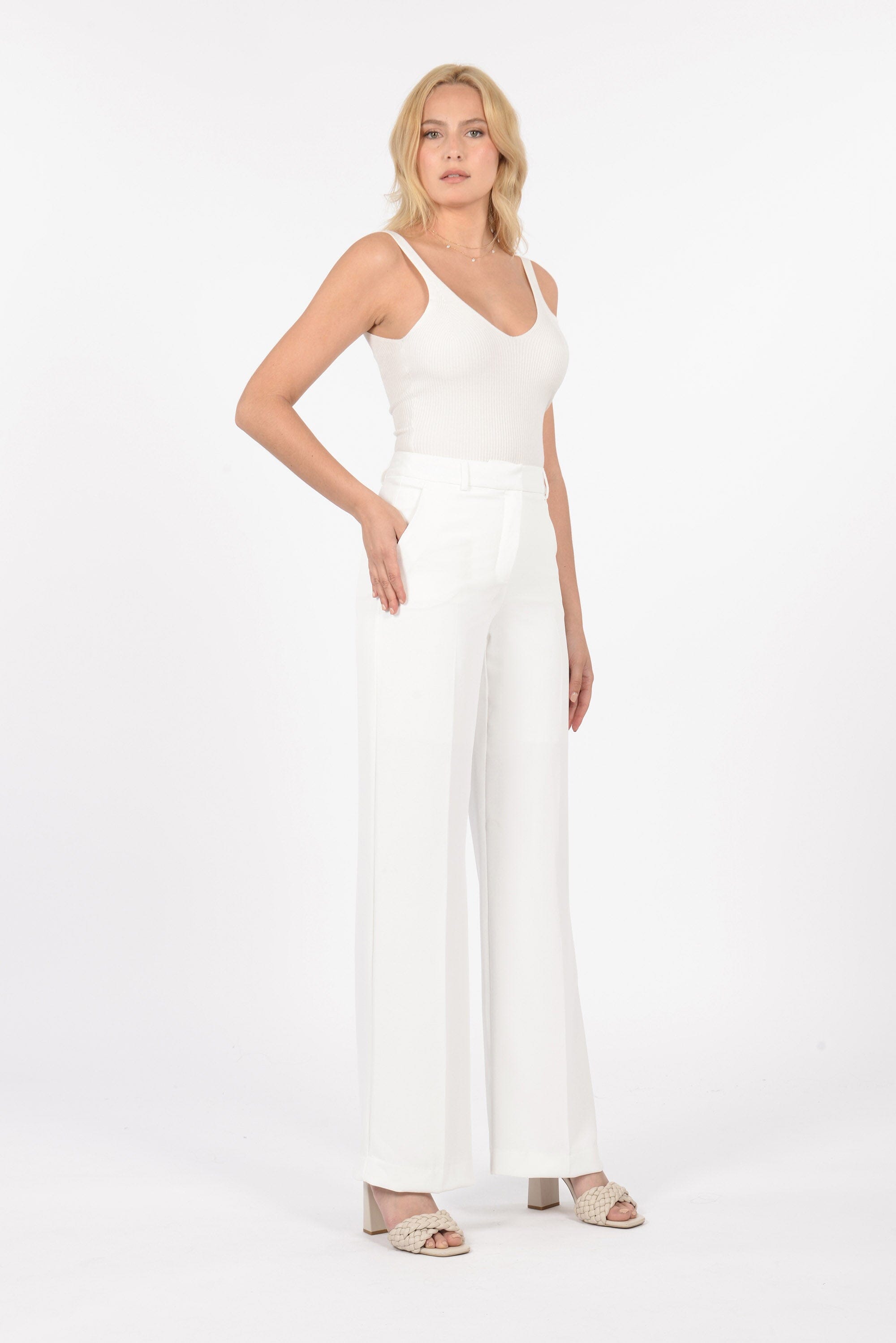 PANTALON TAILLE BASSE KOBE Natural white PANTALON KOOKAI Mode Kookai