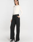 PANTALON TAILLE BASSE SHEILA NOIR PANTALON KOOKAI Mode Kookai
