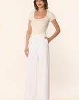 PANTALON TAILLE HAUTE - BLANC - ALBA PANTALON NEW KOOKAI Mode Kookai