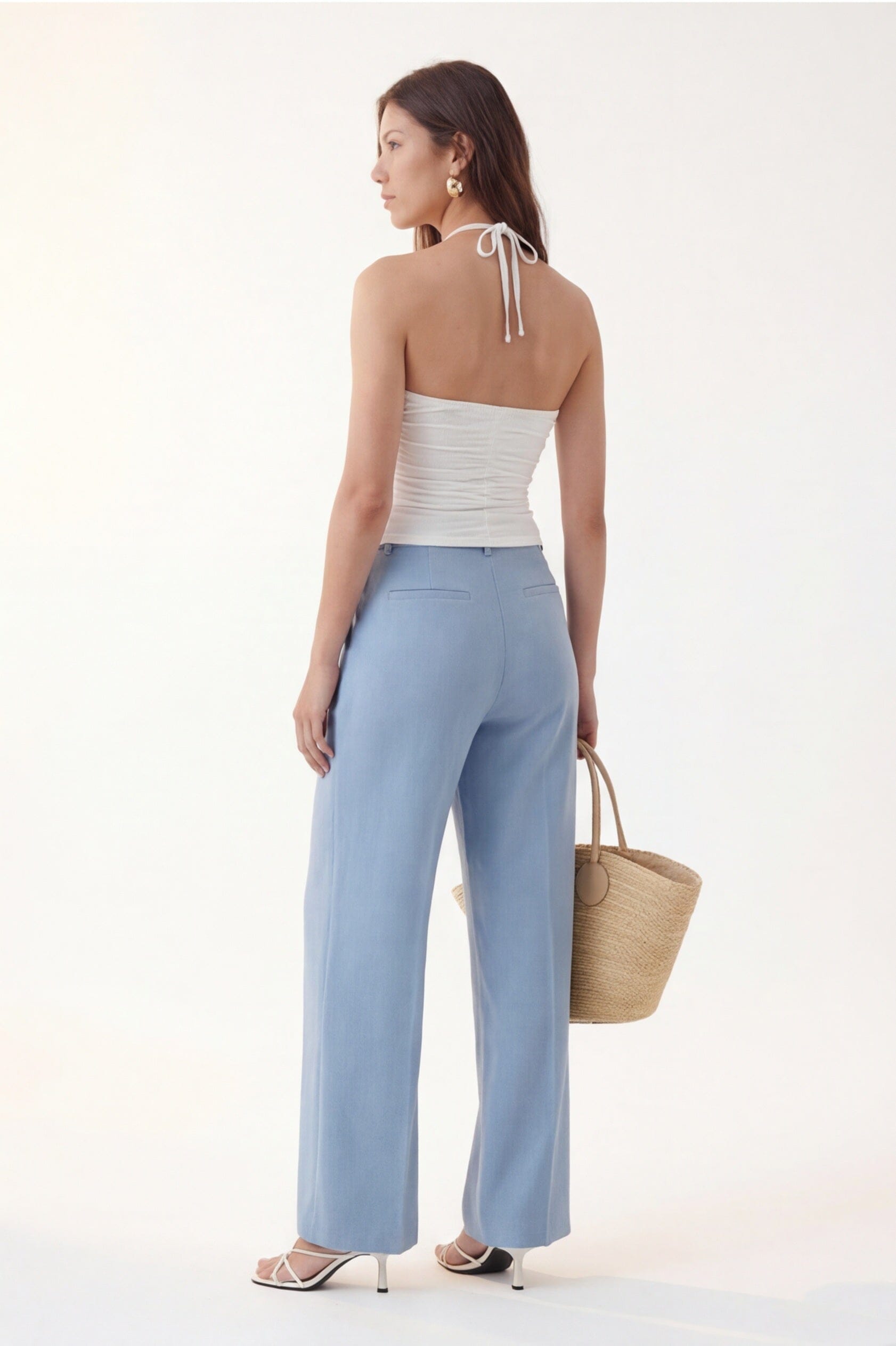 PANTALON TAILLE HAUTE - CLEO - AZUR PANTALON NEW KOOKAI Mode Kookai