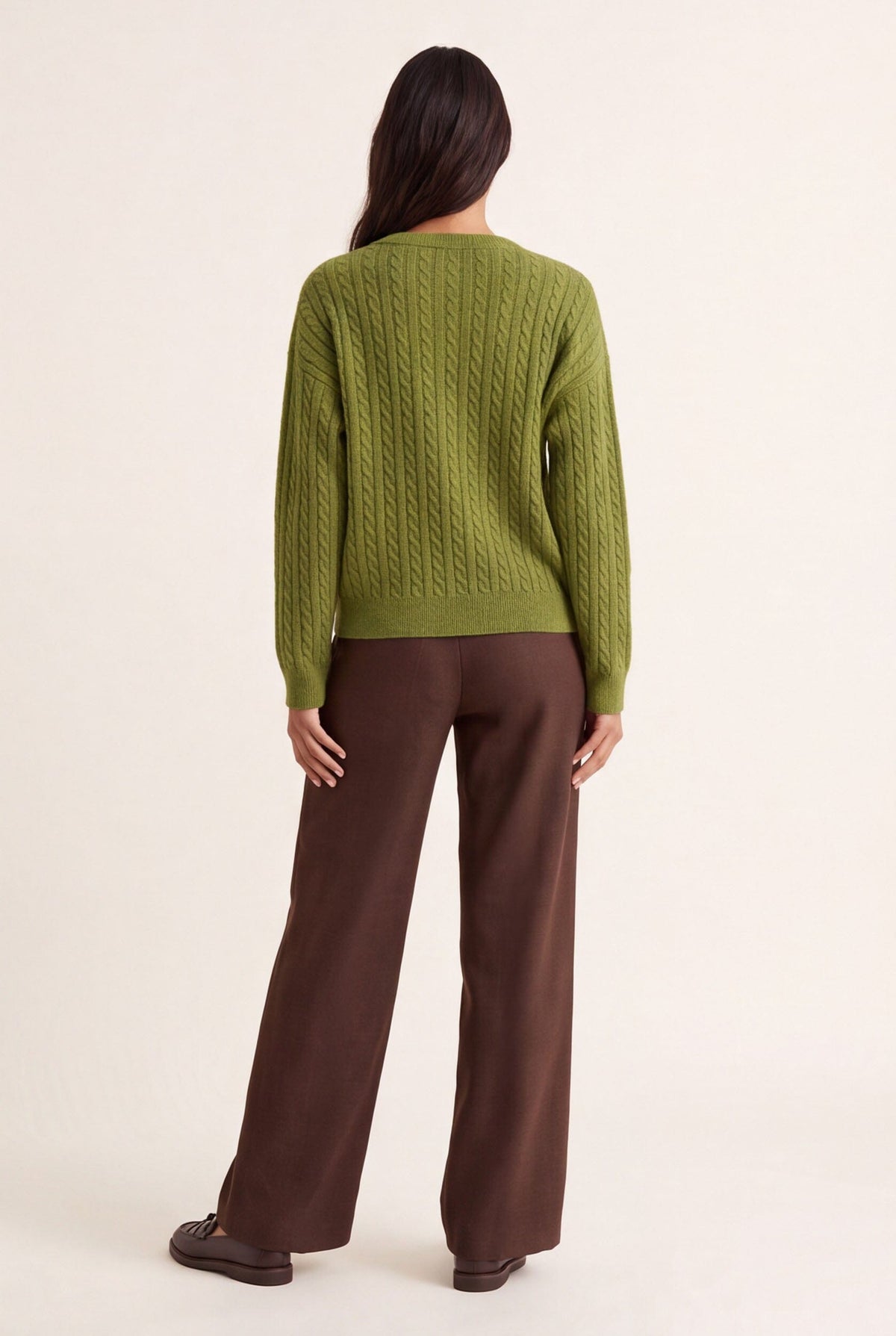 PANTALON TAILLE HAUTE - CLEO - CHOCOLAT PANTALON NEW KOOKAI Mode Kookai