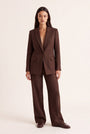 PANTALON TAILLE HAUTE - CLEO - CHOCOLAT PANTALON NEW KOOKAI Mode Kookai