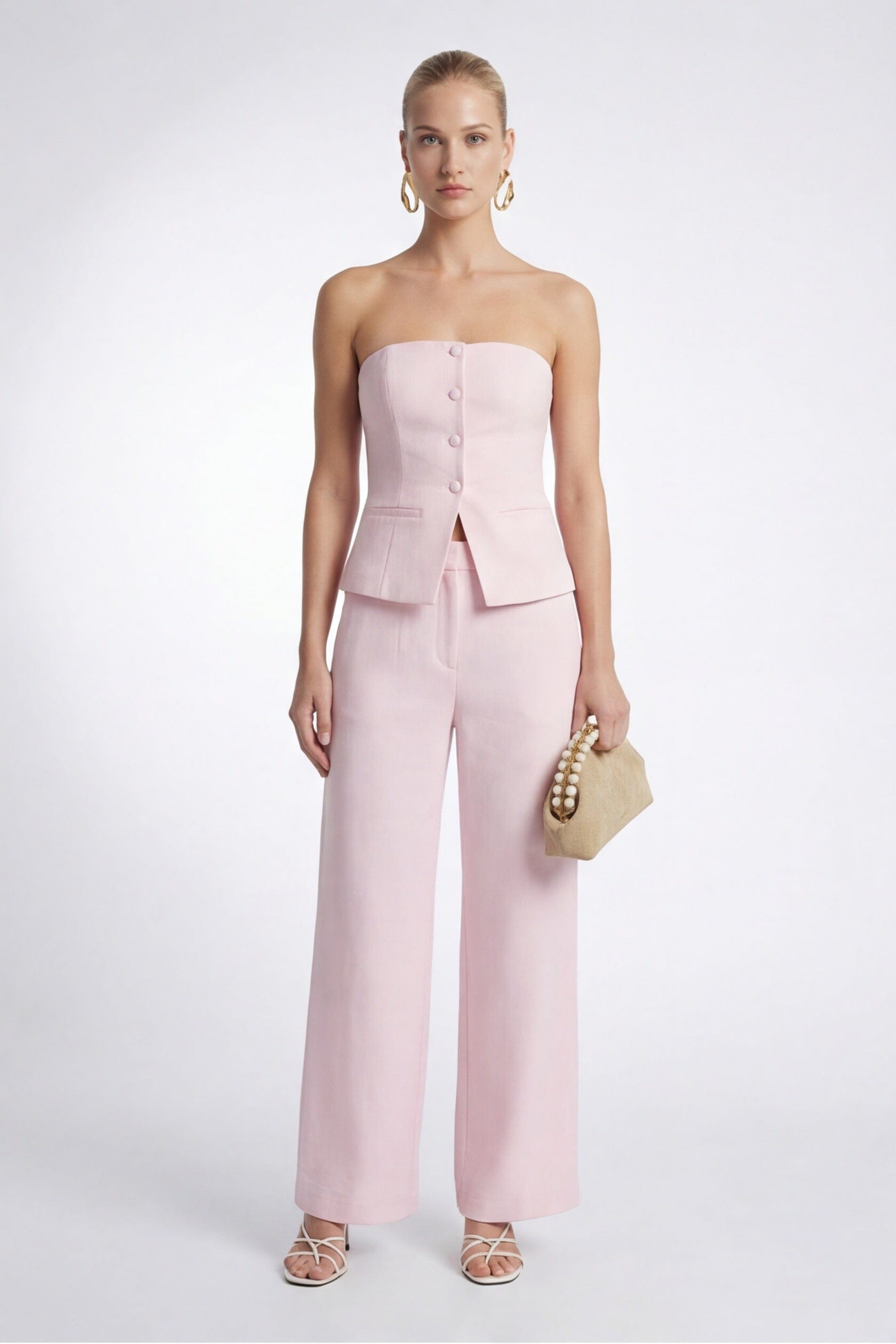 PANTALON TAILLE HAUTE - CLEO - POUDRE PANTALON NEW KOOKAI Mode Kookai